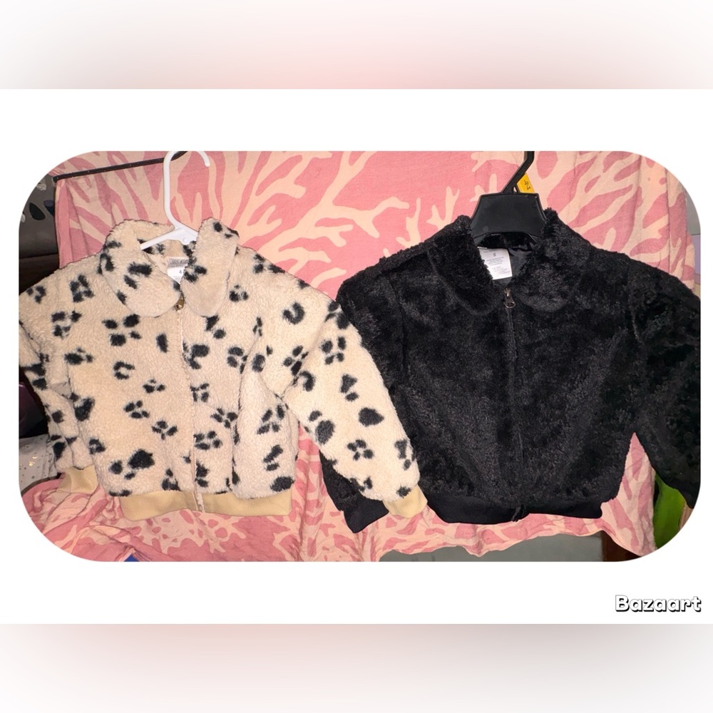 Fuzzy 4t&5t zipper jackets